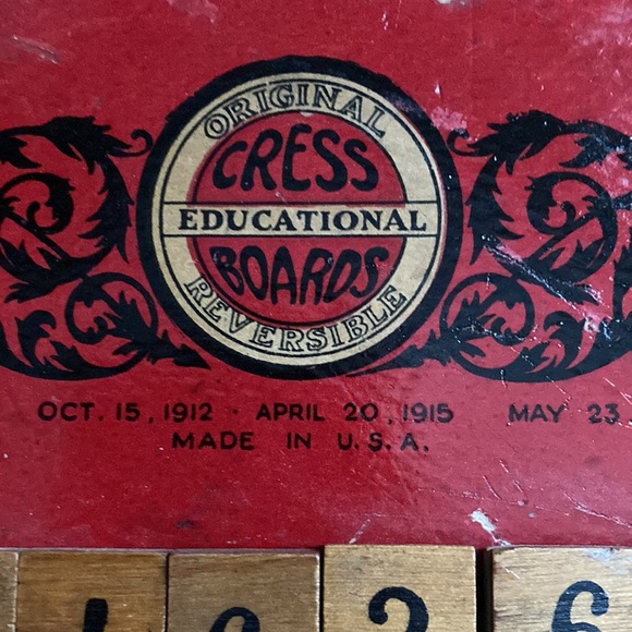 Vintage educational counting and lettering circle board - Picture 3 of 4